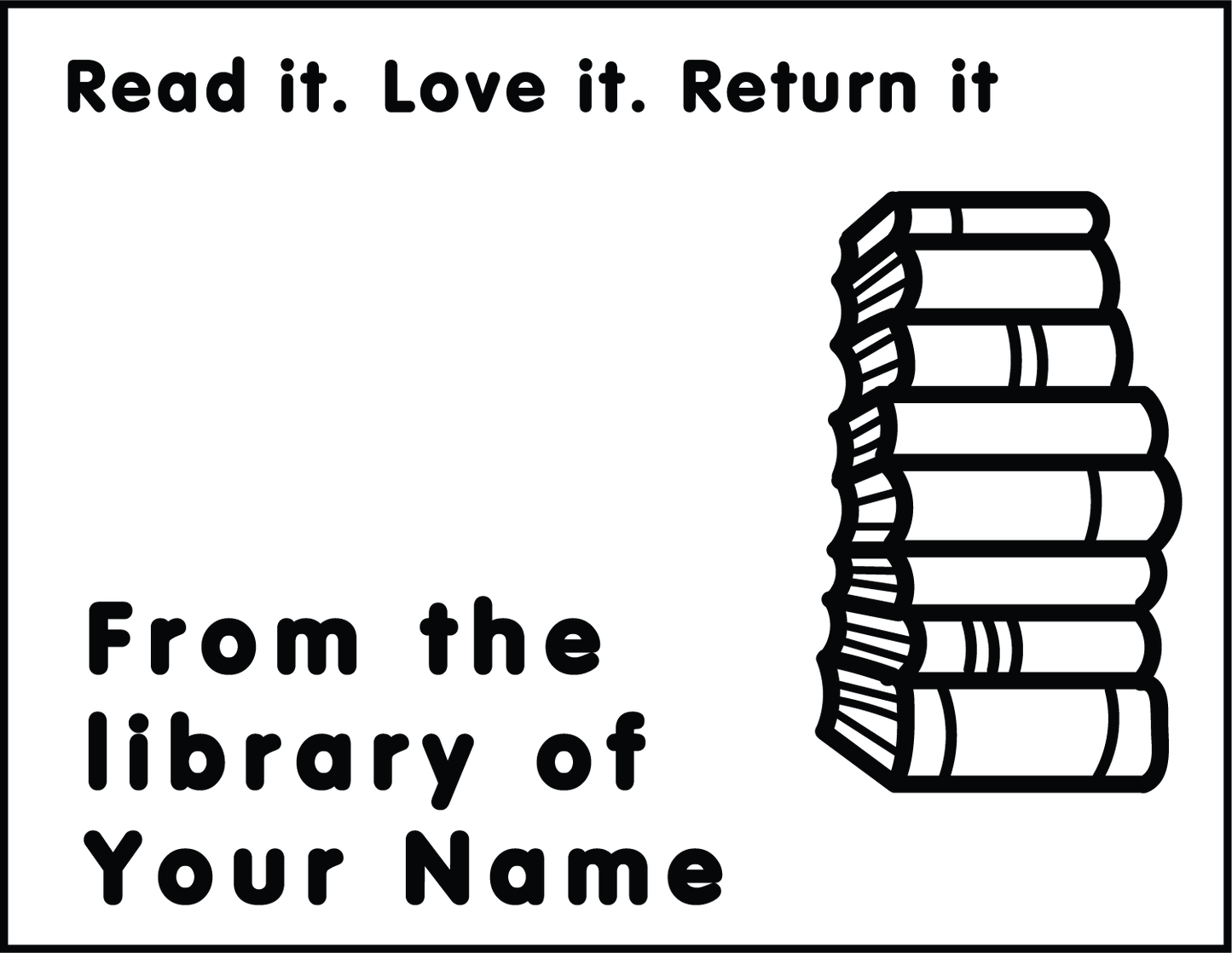 TEACHER LIBRARY STAMP