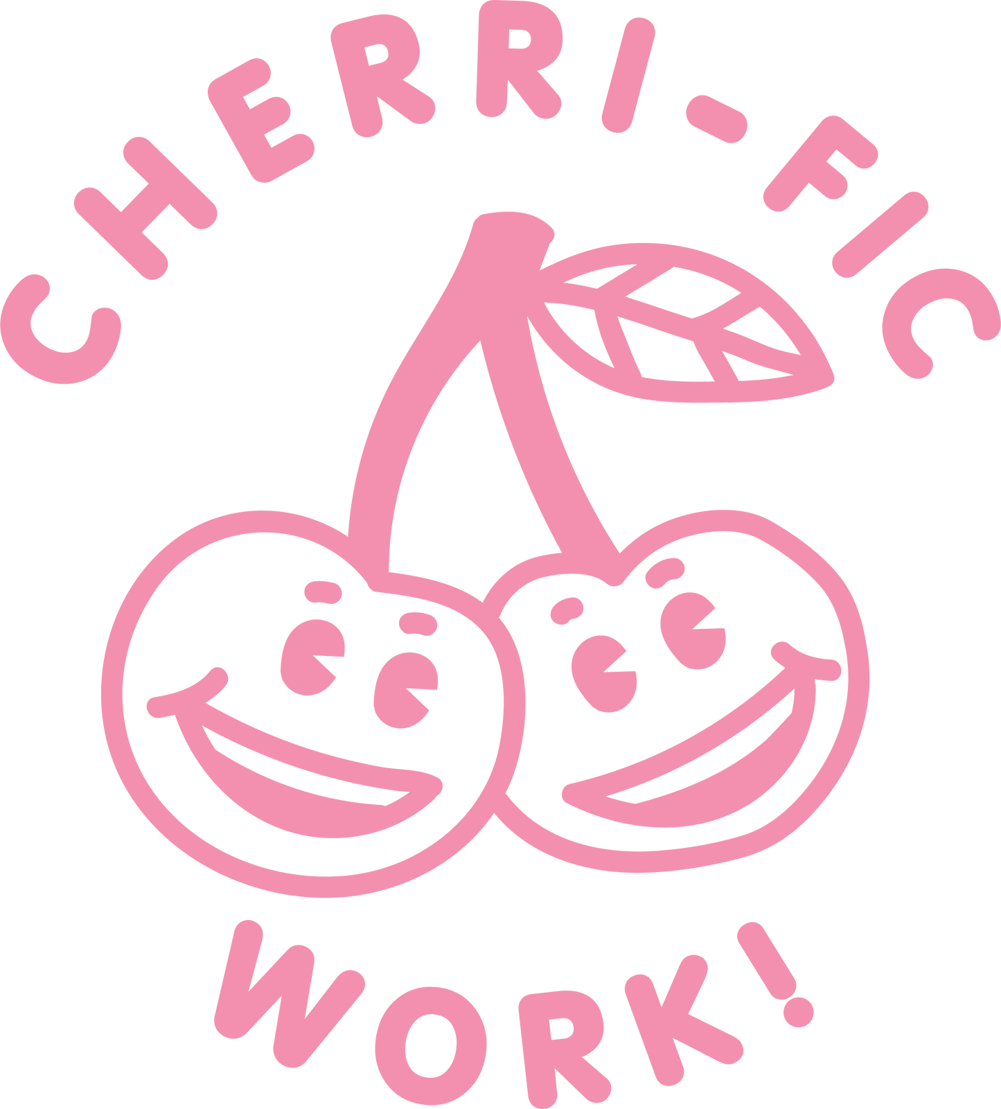 CHERRIFIC PUN PRE INKED STAMP