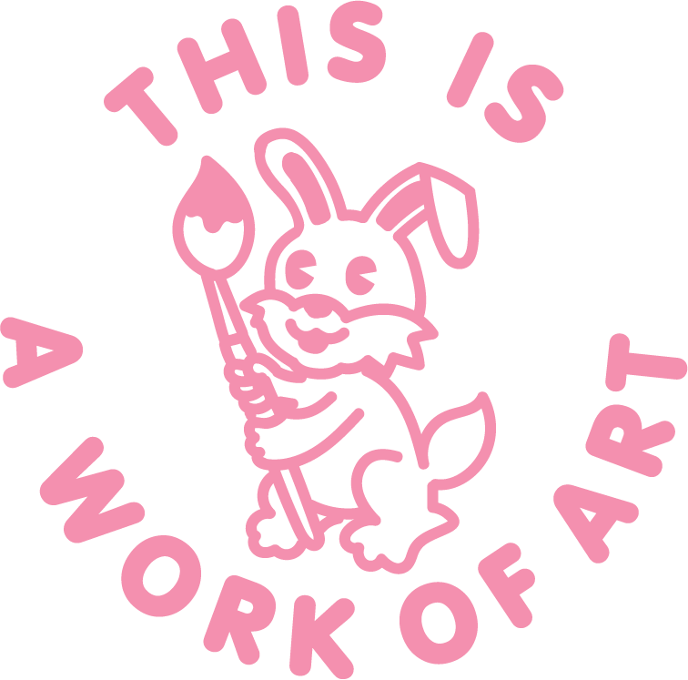 WORK OF ART PRE INKED STAMP