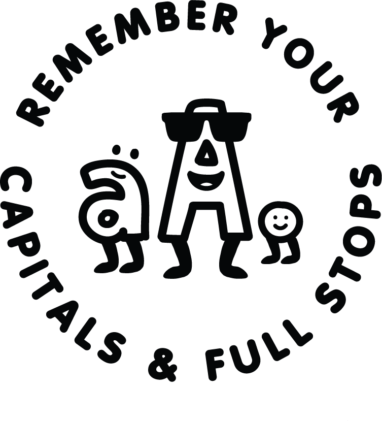 CAPITAL LETTERS & FULL STOPS STAMP