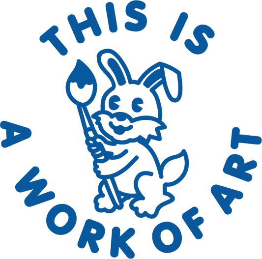 WORK OF ART PRE INKED STAMP