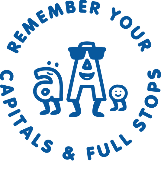 CAPITAL LETTERS & FULL STOPS STAMP