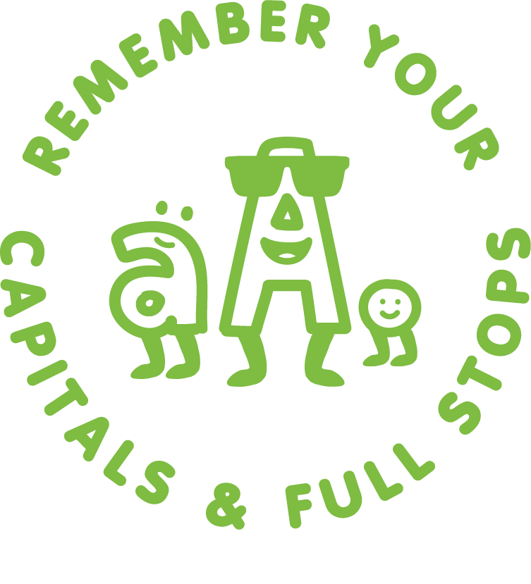 CAPITAL LETTERS & FULL STOPS STAMP