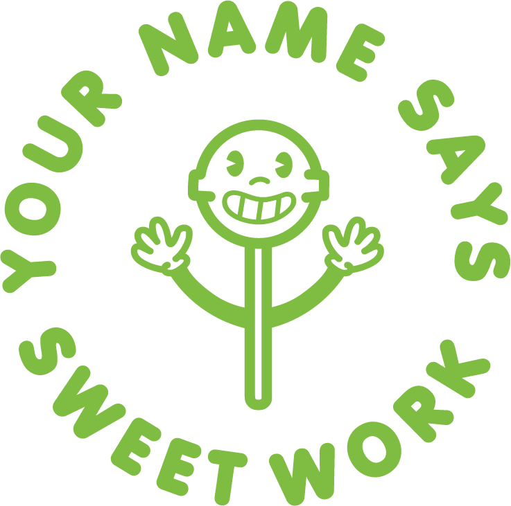 SWEET WORK CUSTOMISABLE STAMP