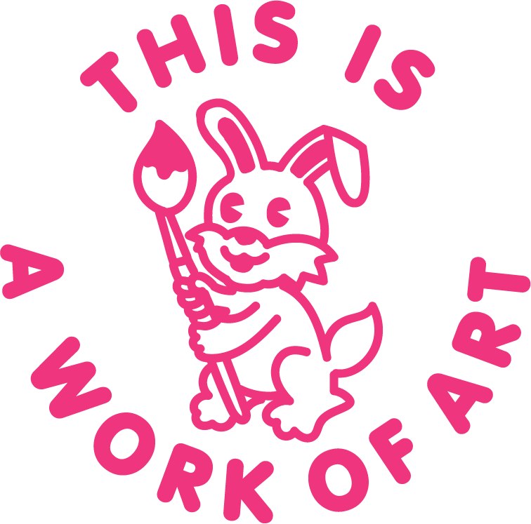 WORK OF ART PRE INKED STAMP