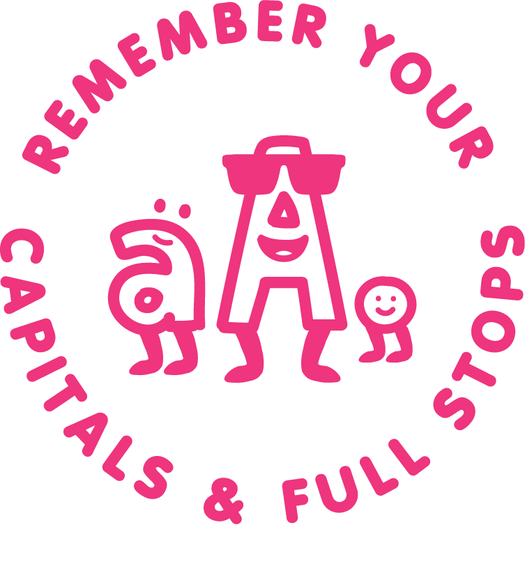 CAPITAL LETTERS & FULL STOPS STAMP
