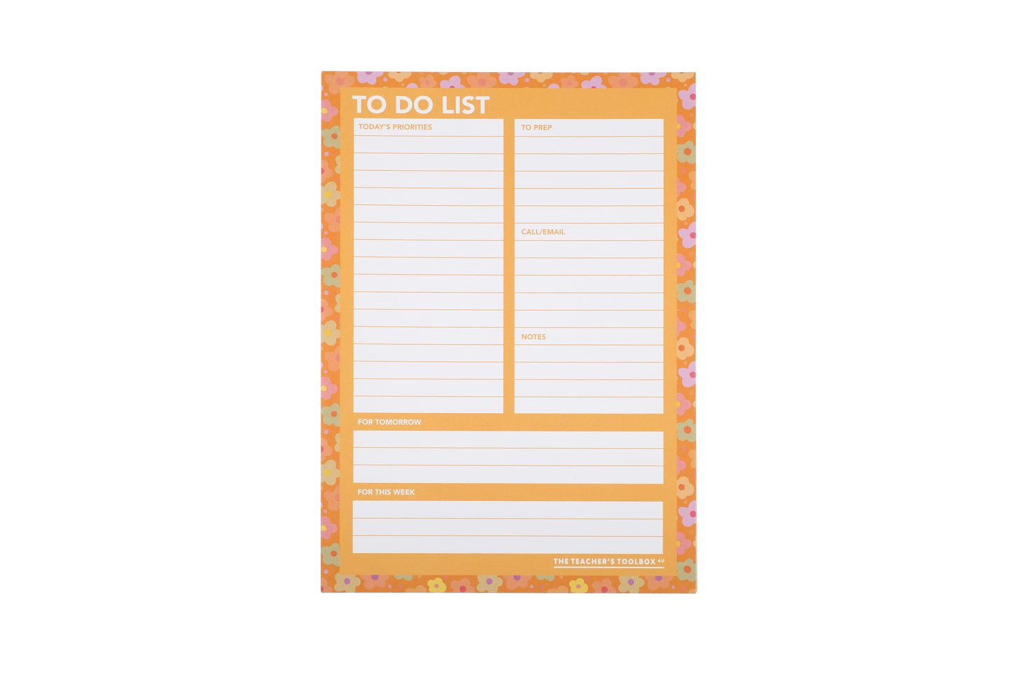 SUMMER FLOWERS NOTEPAD