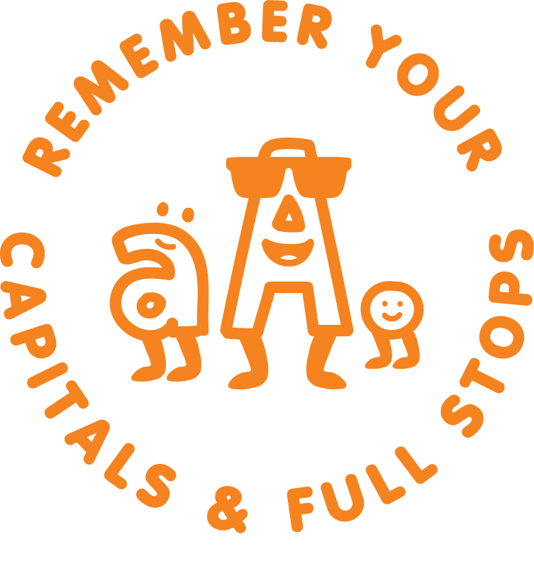 CAPITAL LETTERS & FULL STOPS STAMP
