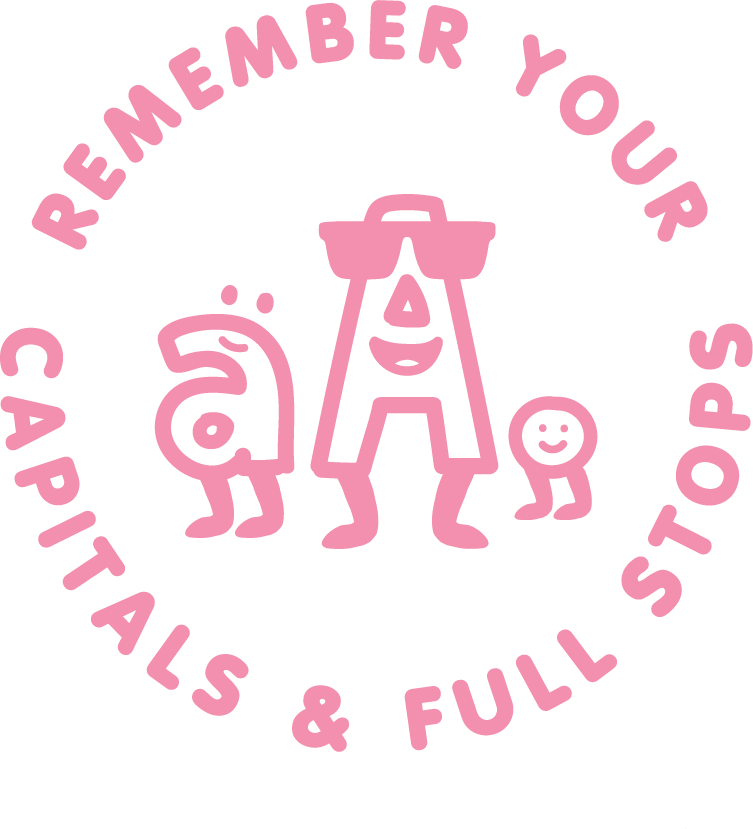 CAPITAL LETTERS & FULL STOPS STAMP