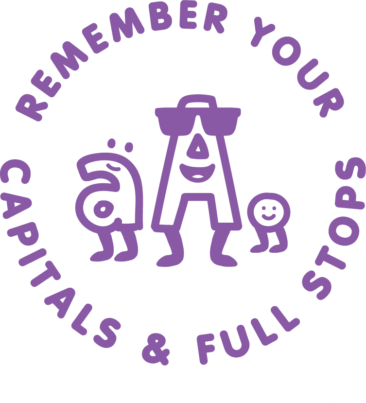 CAPITAL LETTERS & FULL STOPS STAMP