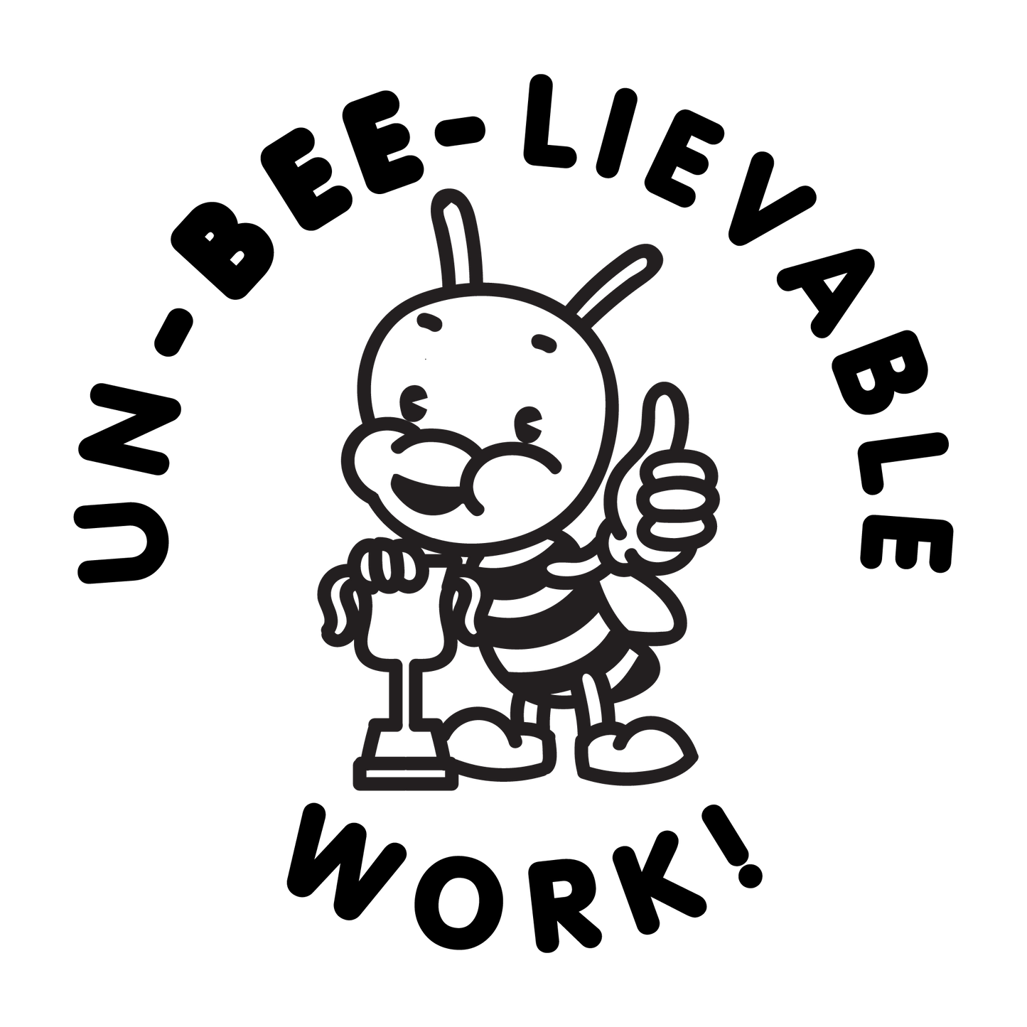UN-BEE-LIEVABLE PUN STAMP