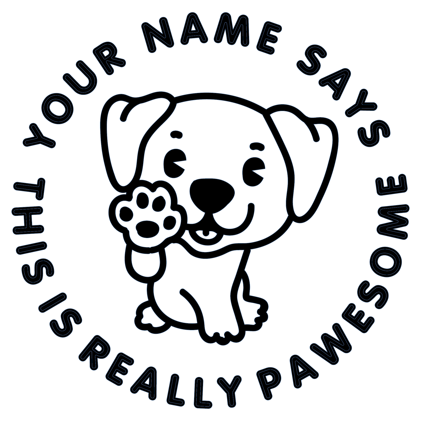 PAWESOME CUSTOMISABLE STAMP