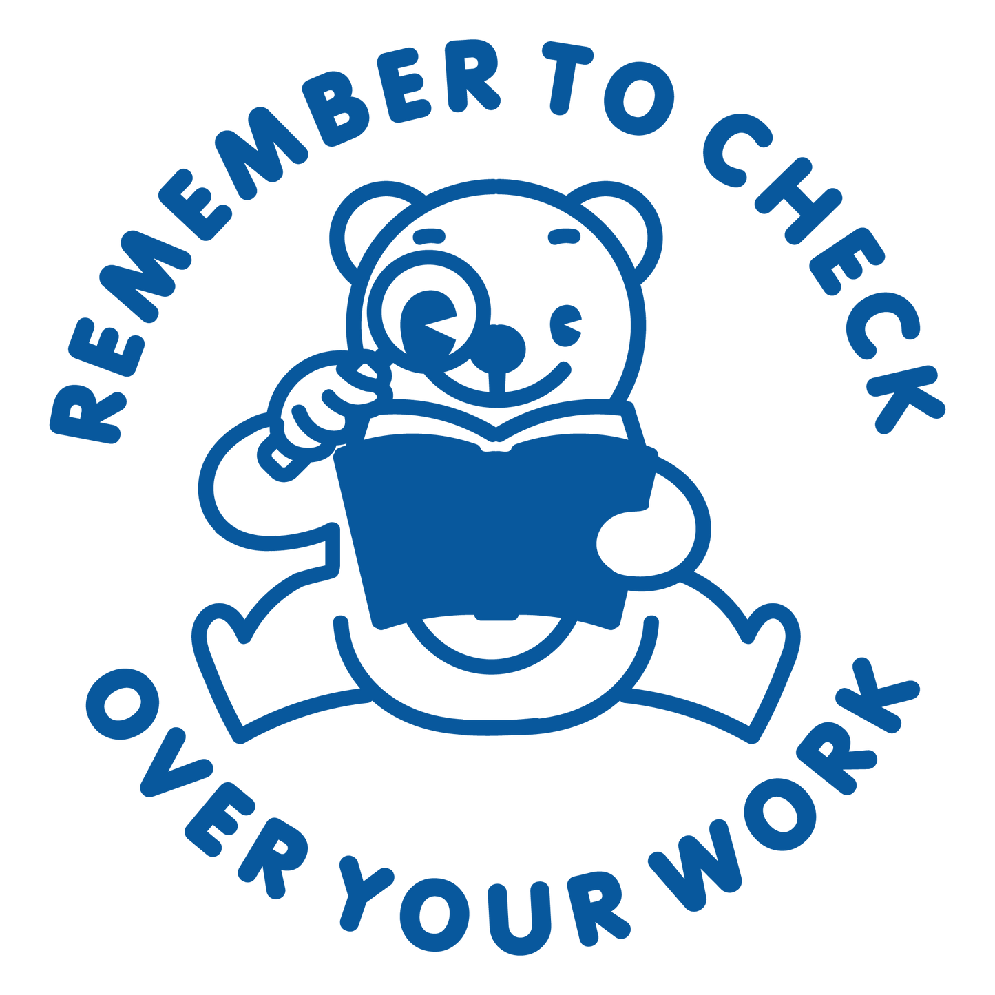 CHECK OVER YOUR WORK STAMP