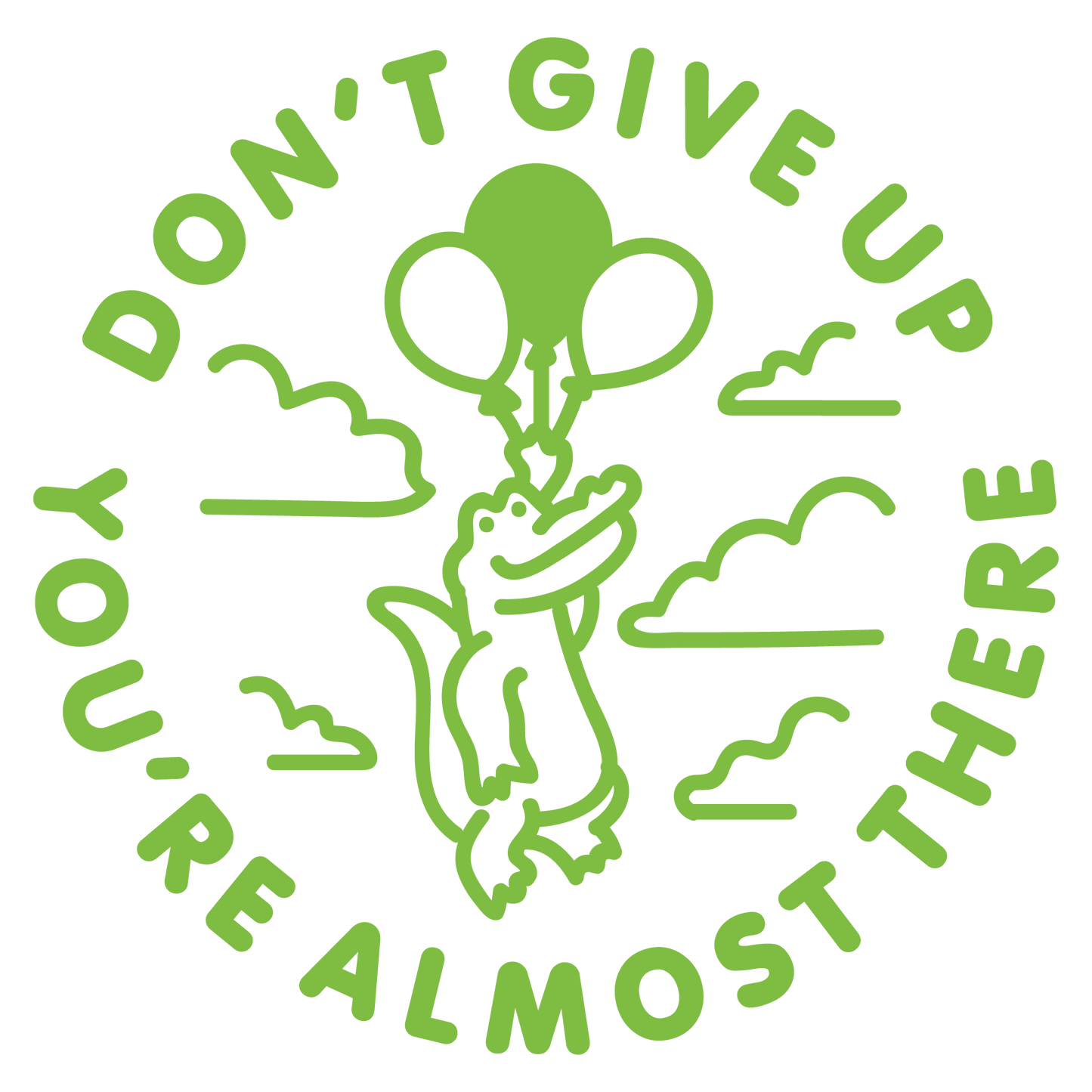 DON'T GIVE UP STAMP