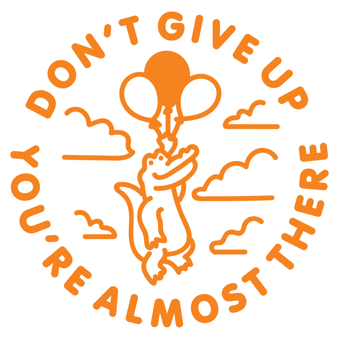 DON'T GIVE UP STAMP