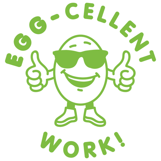 EGG-CELLENT PUN PRE INKED STAMP