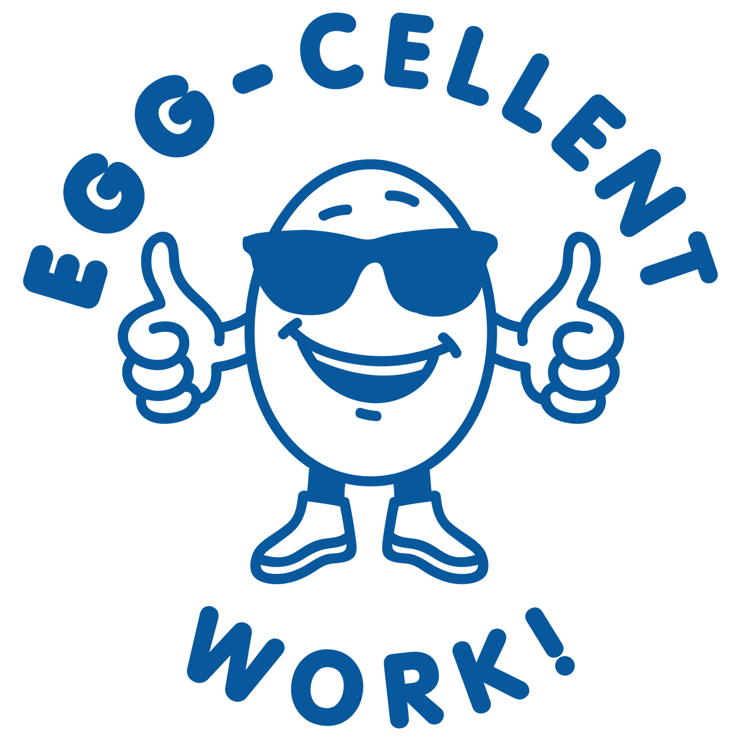 EGG-CELLENT PUN PRE INKED STAMP