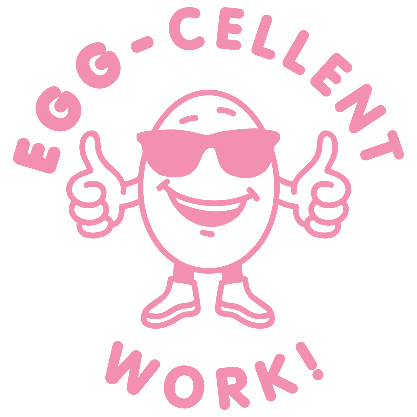 EGG-CELLENT PUN PRE INKED STAMP