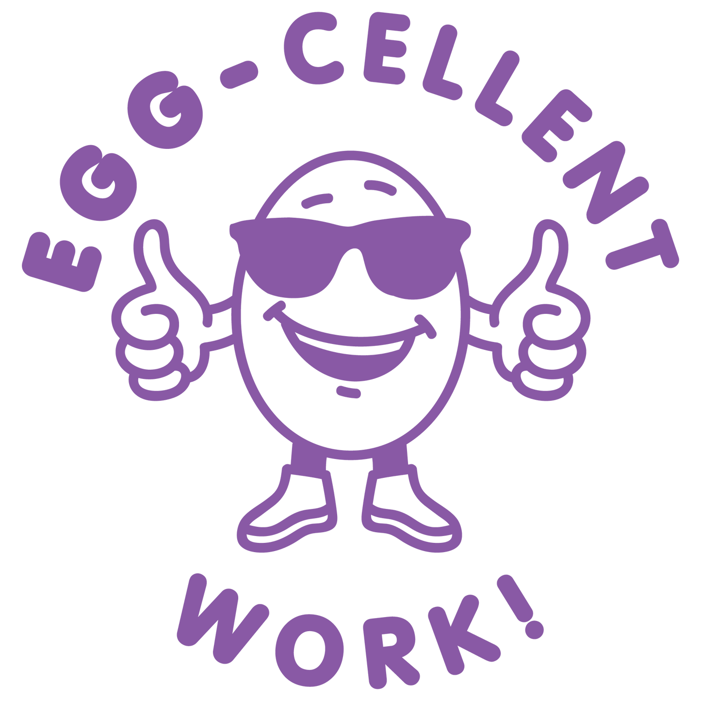 EGG-CELLENT PUN PRE INKED STAMP