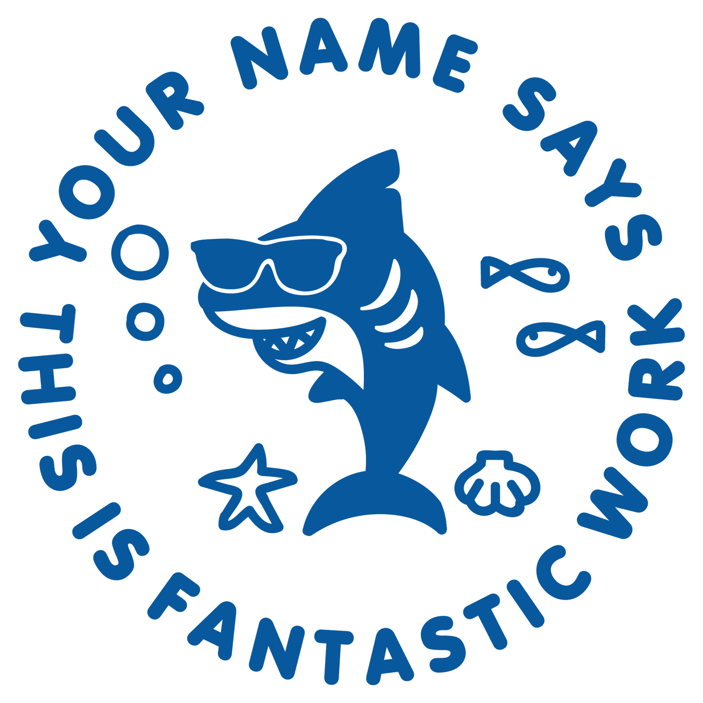 FIN-TASTIC PUN CUSTOMISABLE STAMP