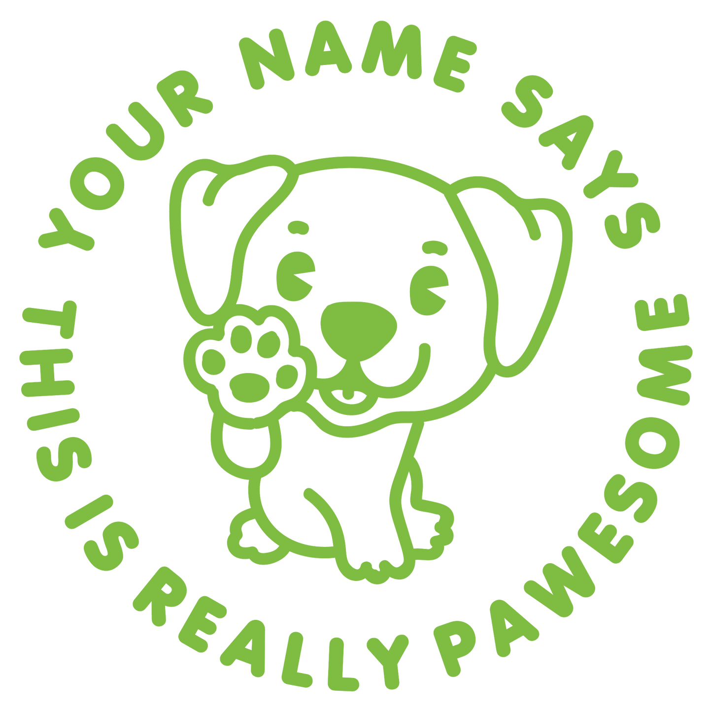 PAWESOME CUSTOMISABLE STAMP