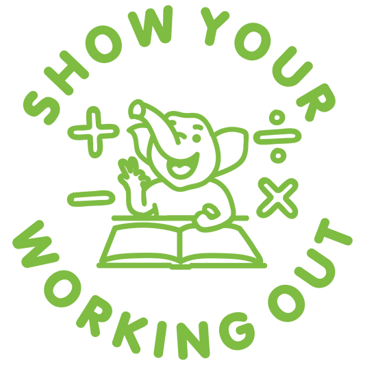 SHOW YOUR WORKING OUT STAMP