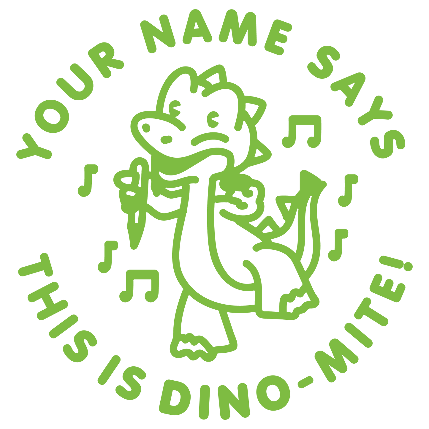 THIS IS DINOMITE CUSTOMISABLE STAMP