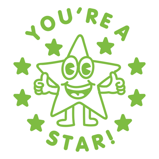 YOU'RE A STAR PRE INKED STAMP