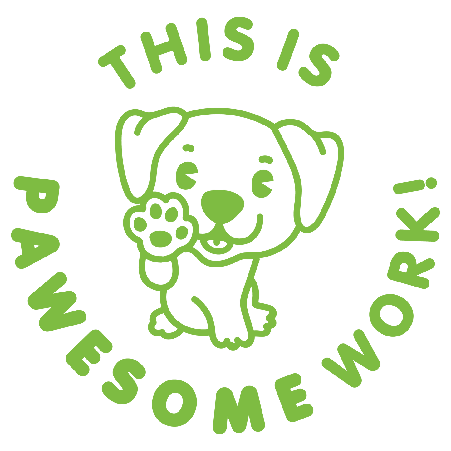 PAWESOME PUN PRE INKED STAMP