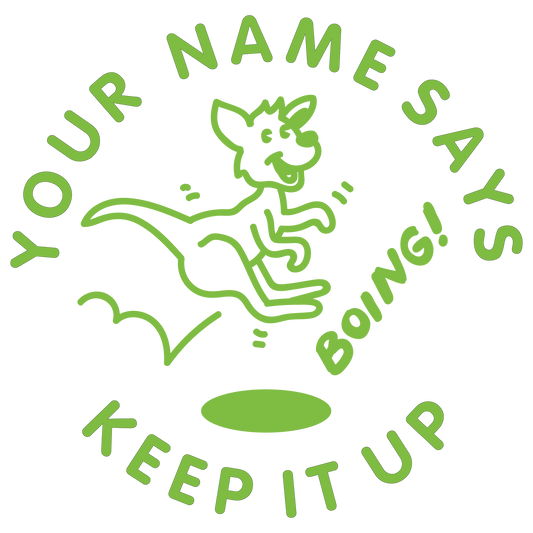 KANGAROO ENCOURAGEMENT CUSTOMISABLE STAMP