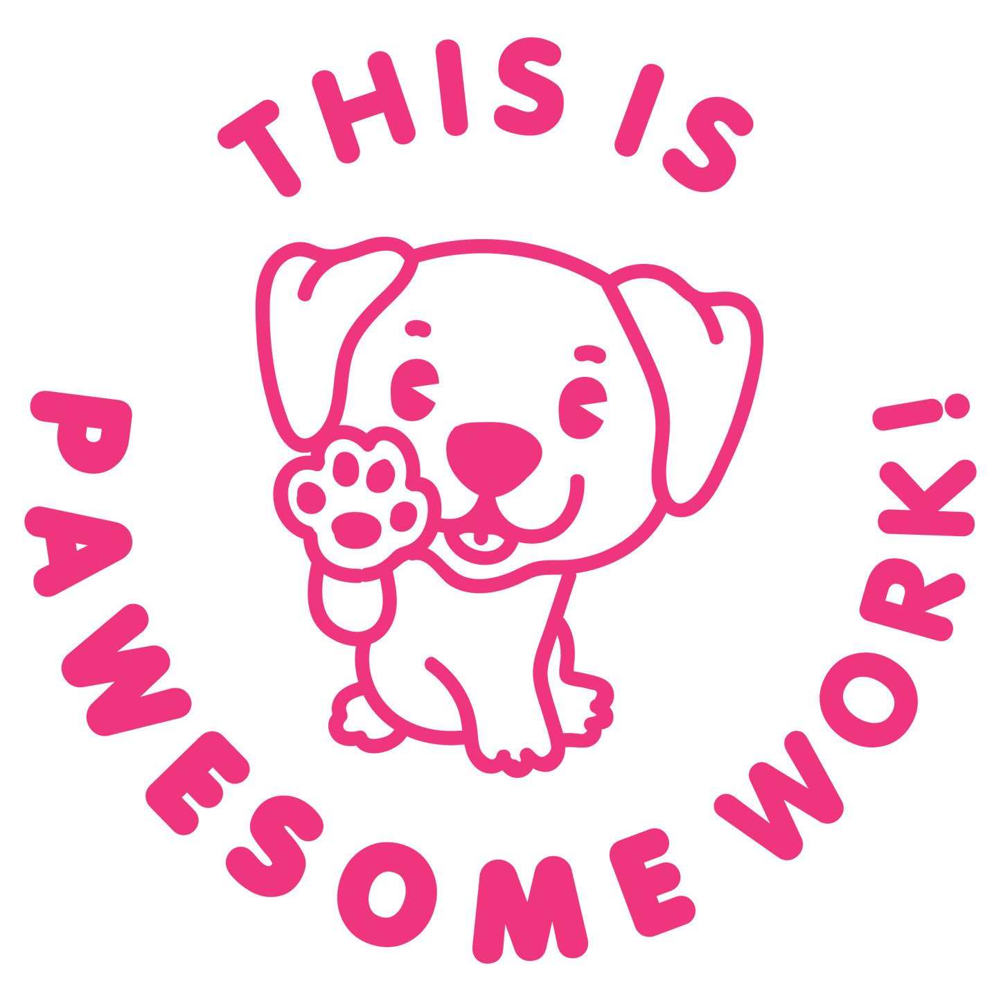 PAWESOME PUN PRE INKED STAMP