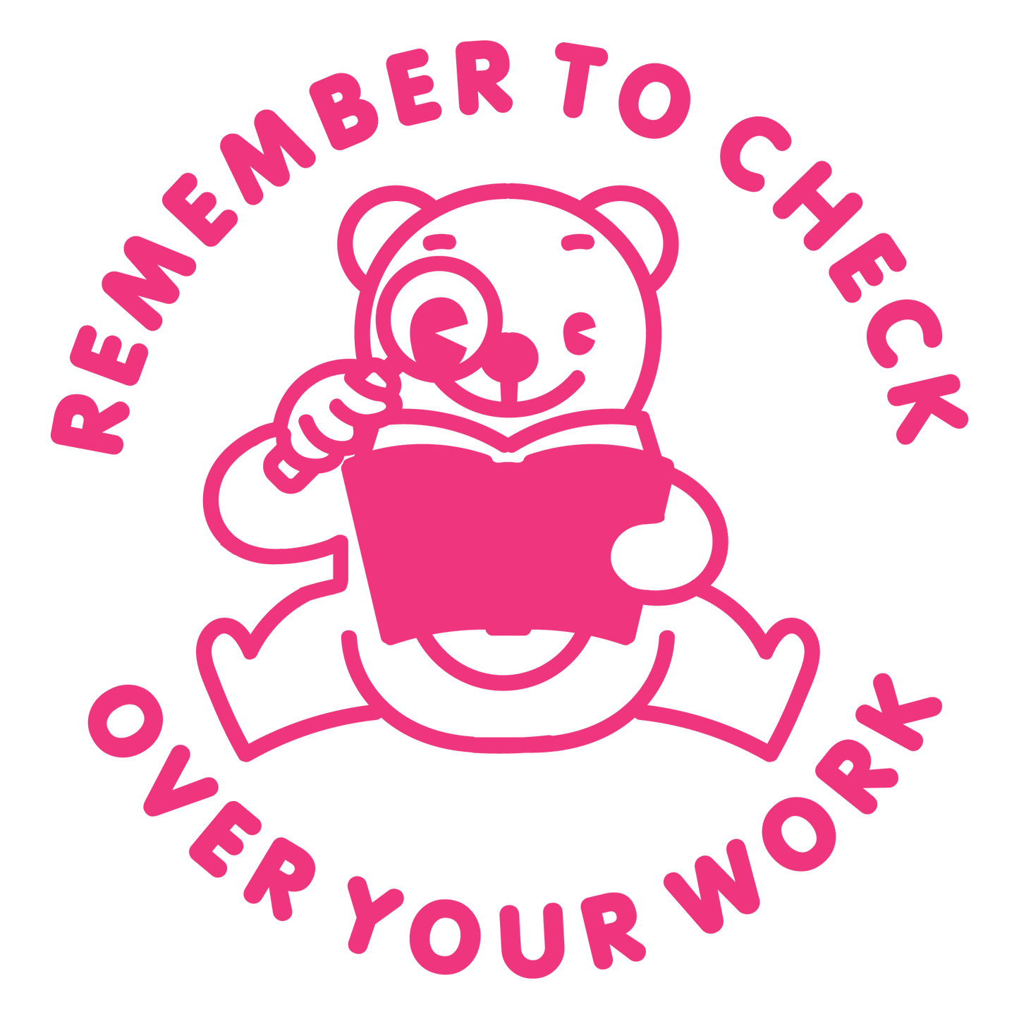 CHECK OVER YOUR WORK STAMP