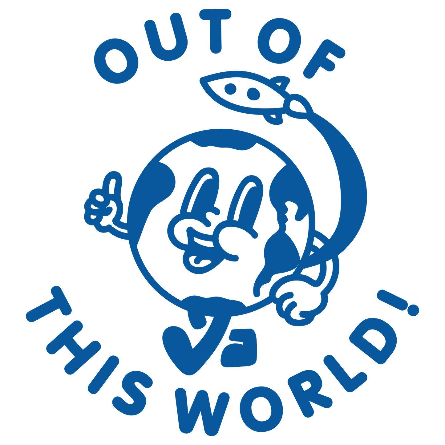OUT OF THIS WORLD PRE INKED STAMP