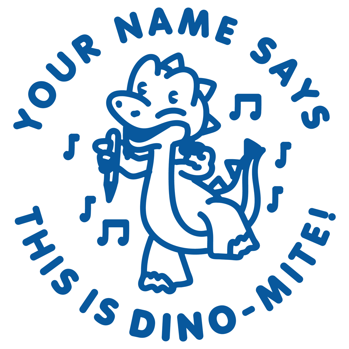 THIS IS DINOMITE CUSTOMISABLE STAMP