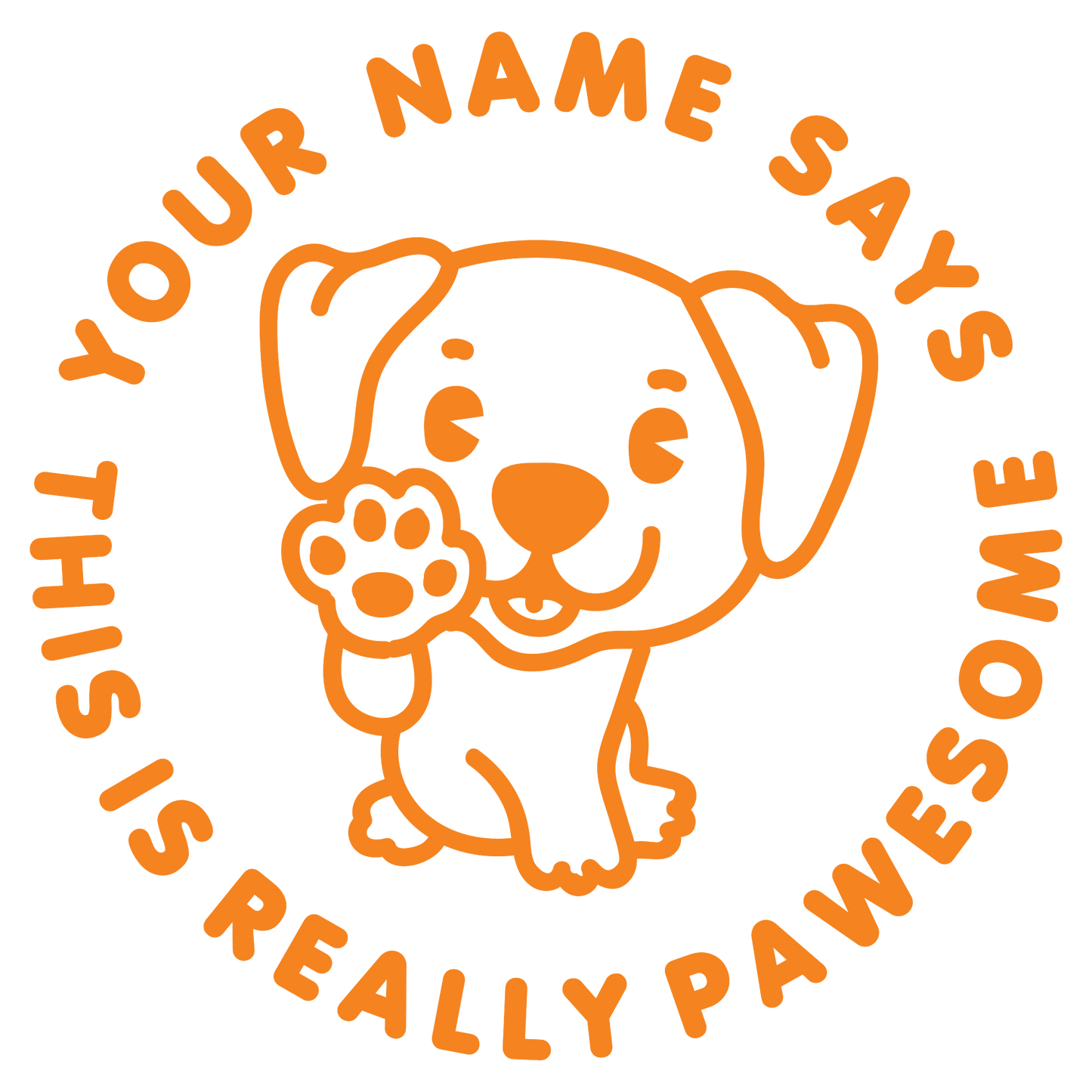 PAWESOME CUSTOMISABLE STAMP