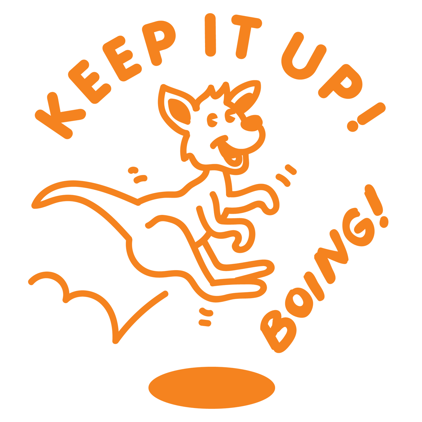 KANGAROO ENCOURAGMENT STAMP