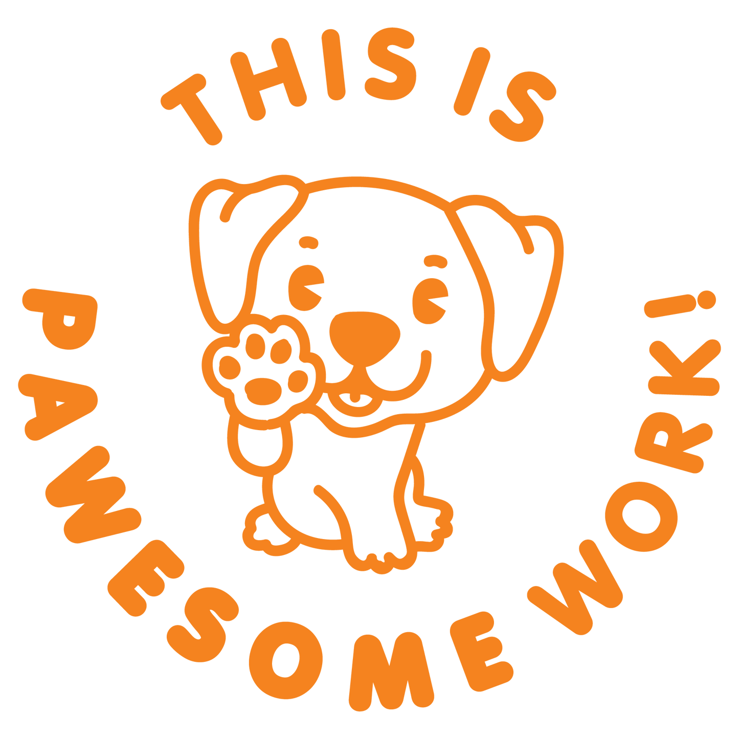 PAWESOME PUN PRE INKED STAMP