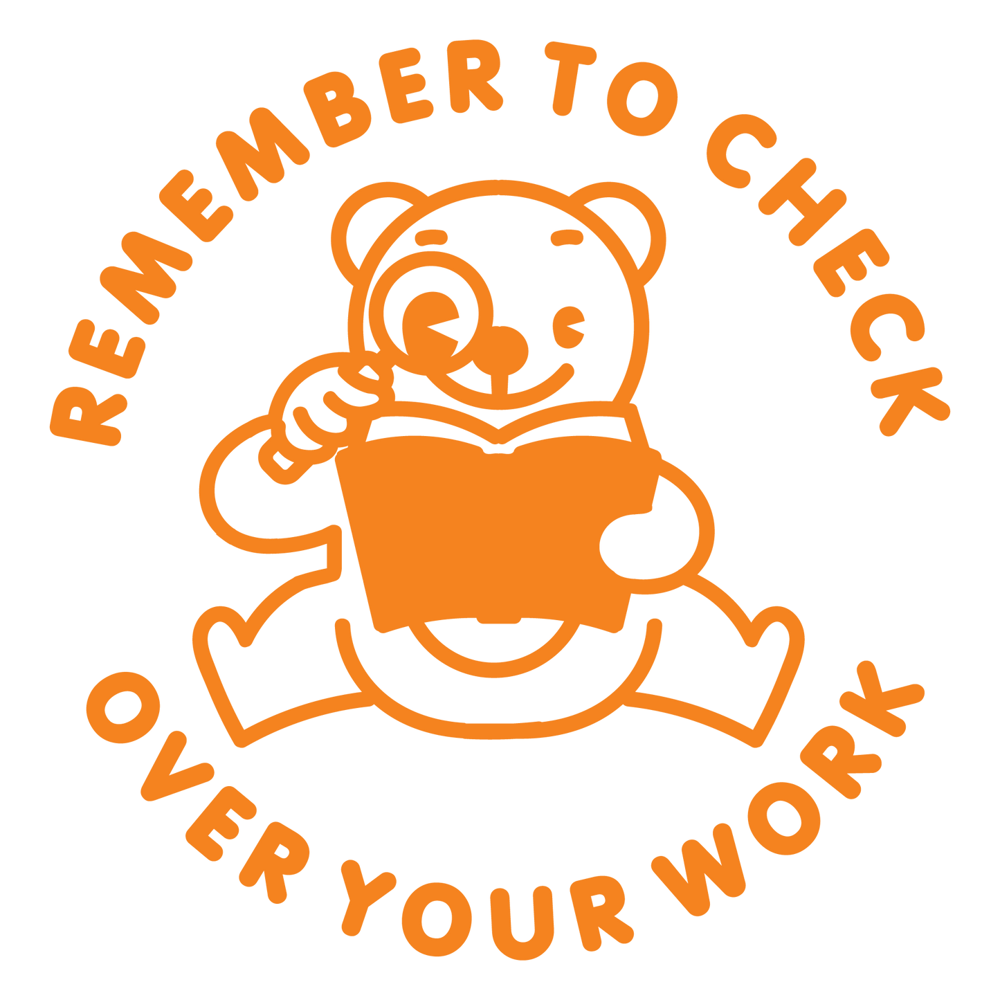 CHECK OVER YOUR WORK STAMP