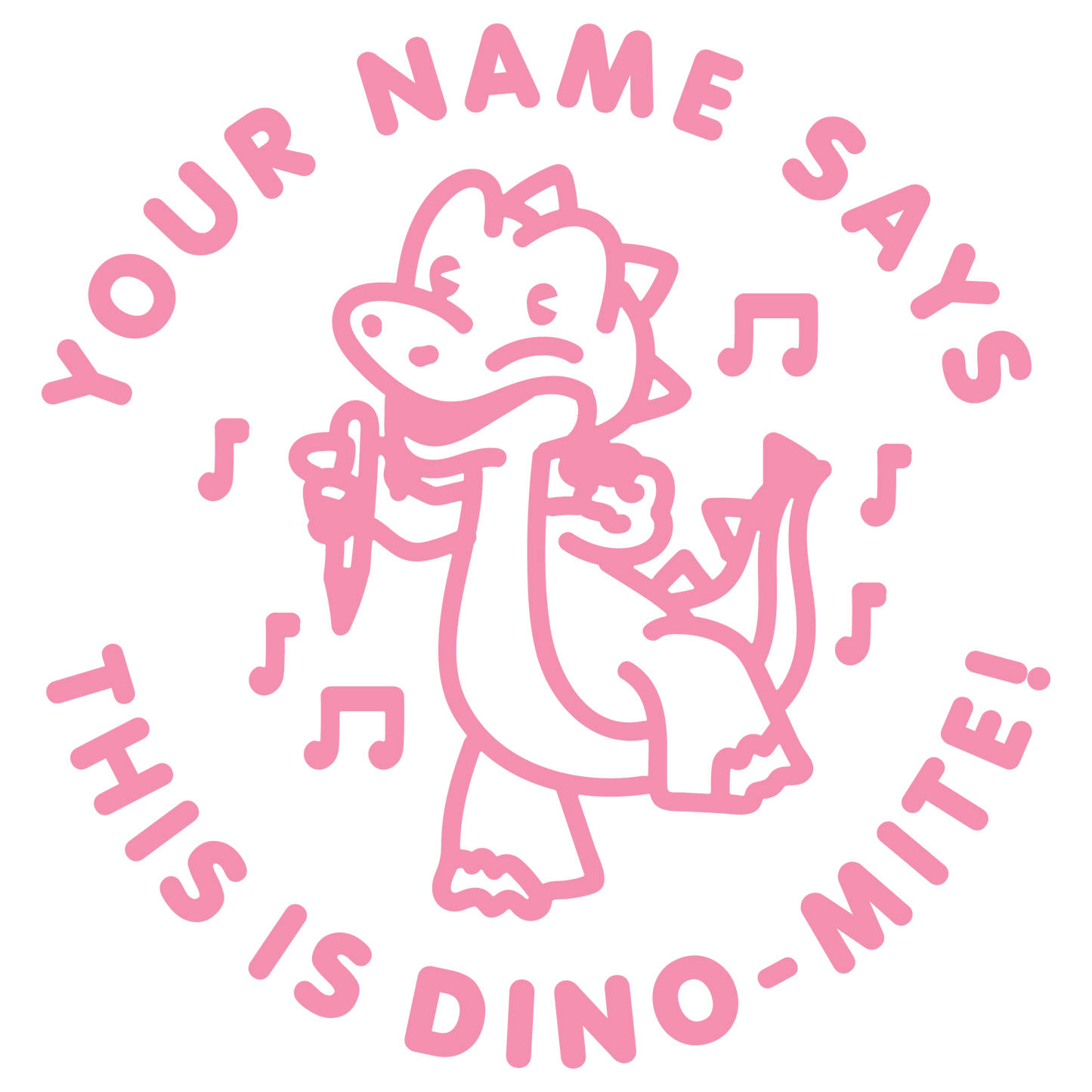 THIS IS DINOMITE CUSTOMISABLE STAMP