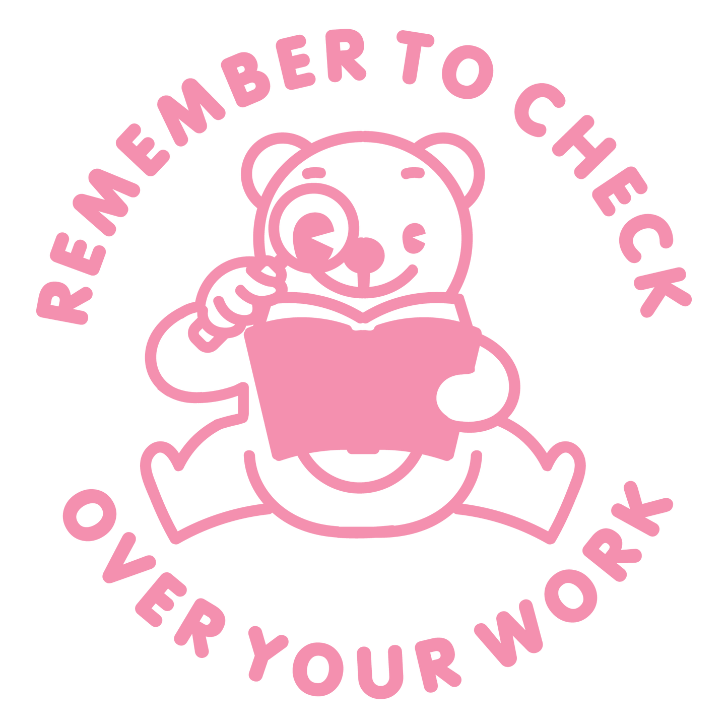 CHECK OVER YOUR WORK STAMP