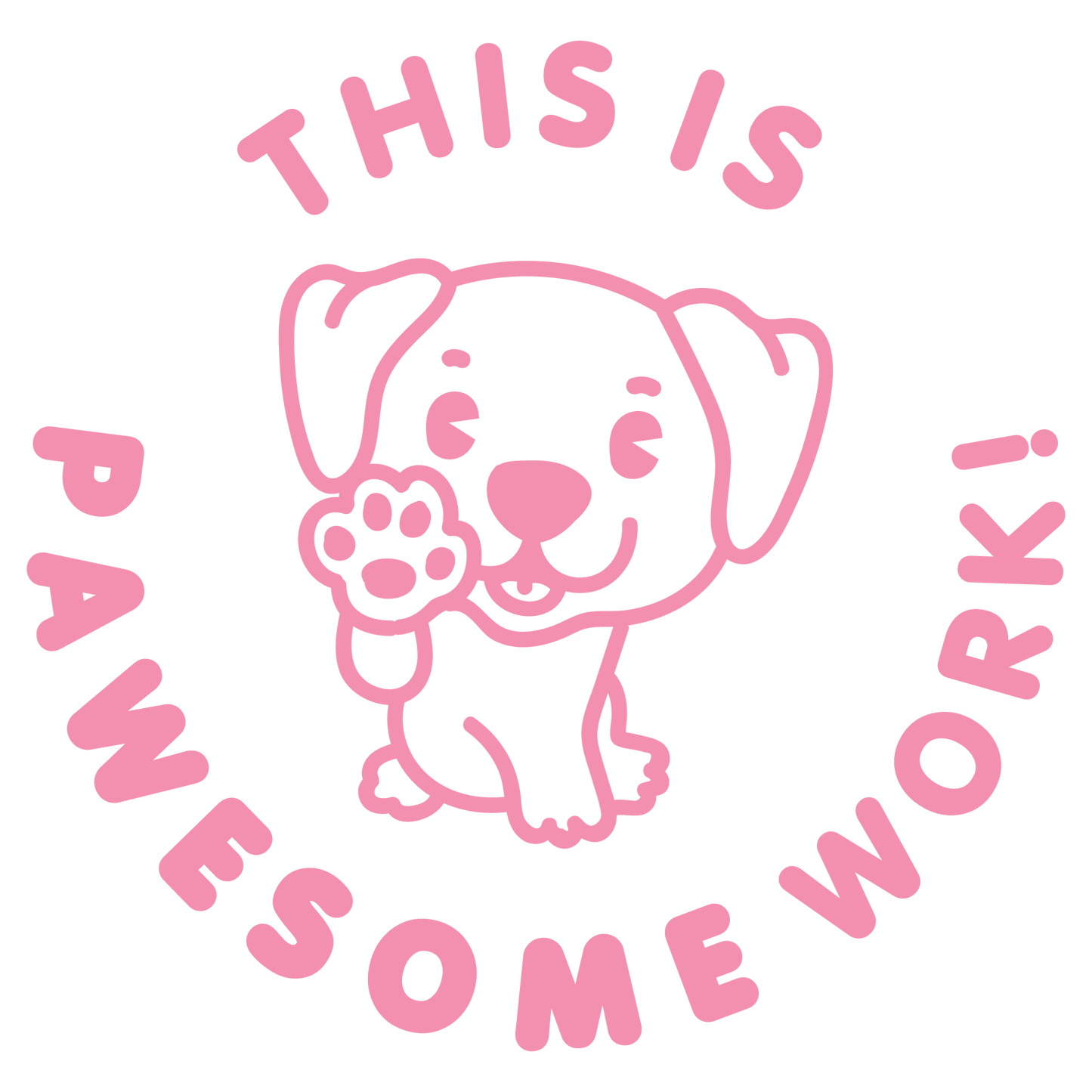 PAWESOME PUN PRE INKED STAMP