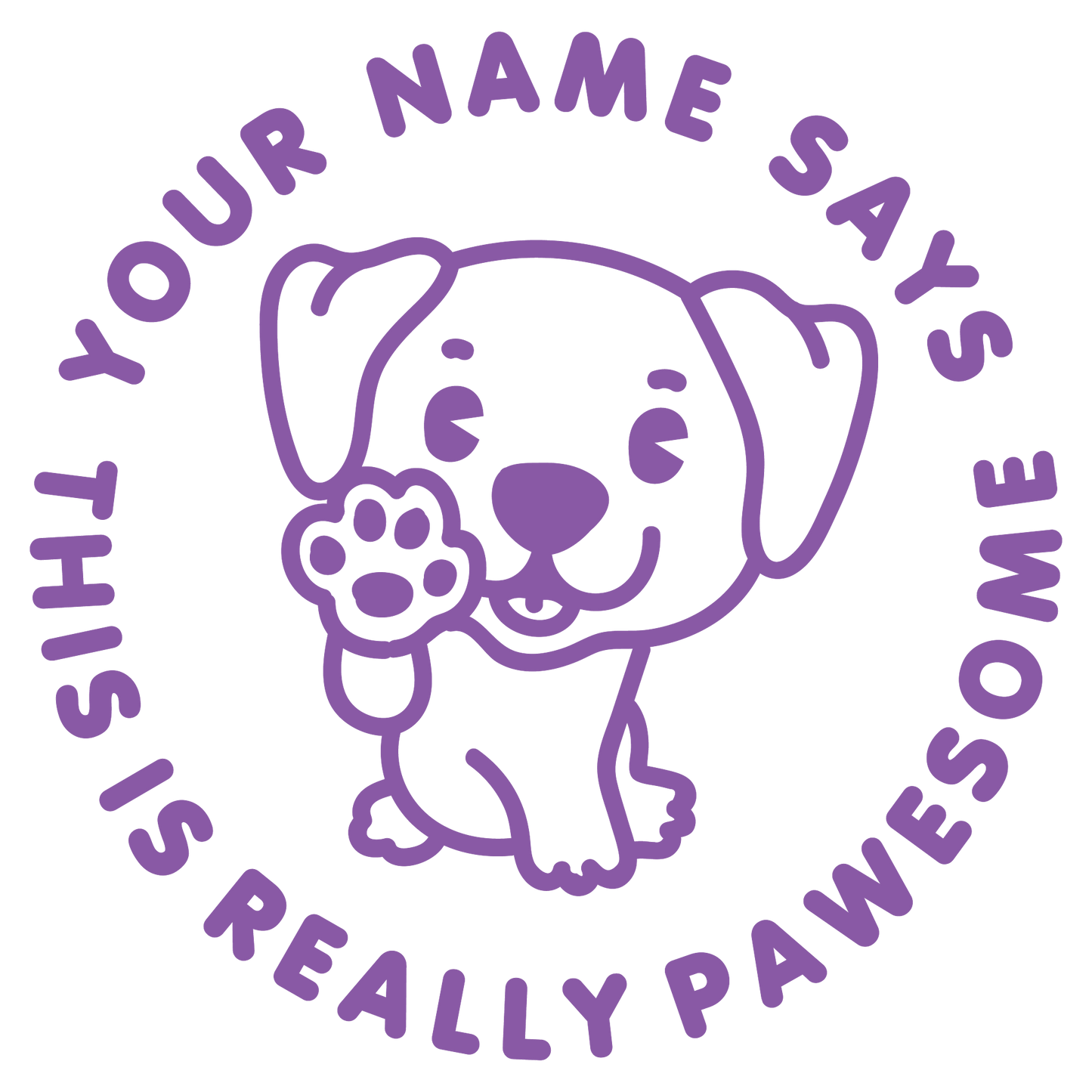 PAWESOME CUSTOMISABLE STAMP