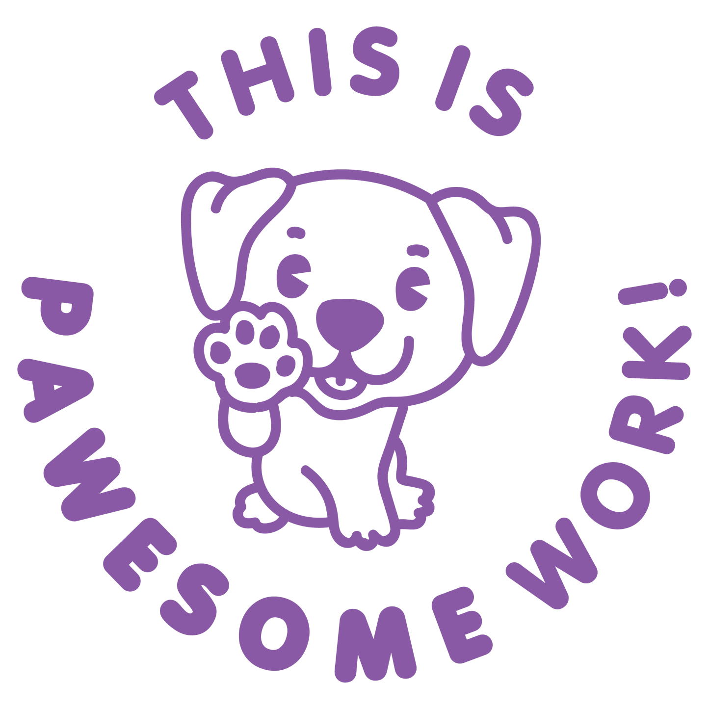 PAWESOME PUN PRE INKED STAMP