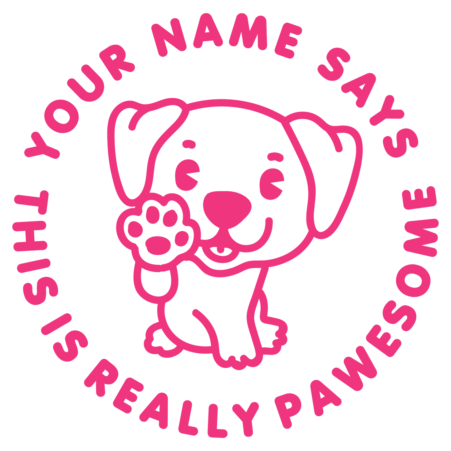 PAWESOME CUSTOMISABLE STAMP