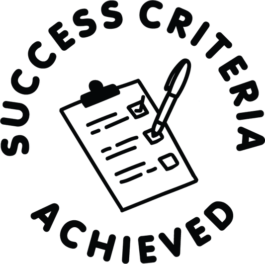 SUCCESS CRITERIA ACHIEVED STAMP