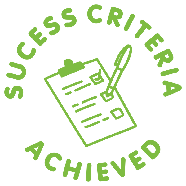 SUCCESS CRITERIA ACHIEVED STAMP – www.theteacherstoolbox.com.au