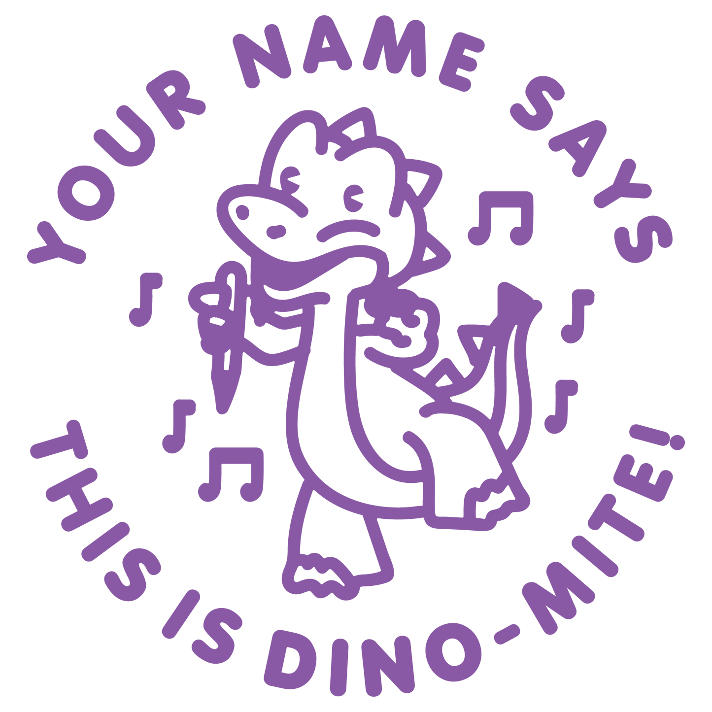 THIS IS DINOMITE CUSTOMISABLE STAMP