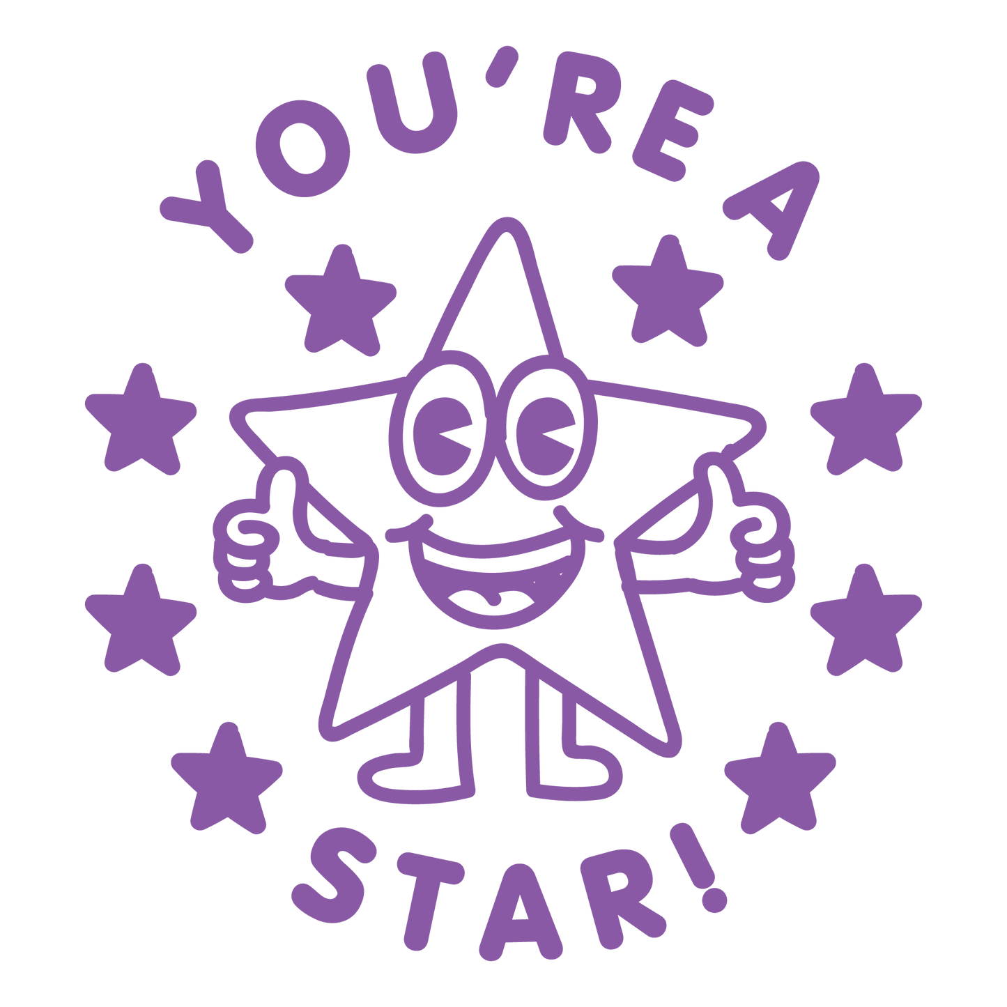 YOU'RE A STAR PRE INKED STAMP